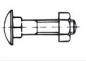 Preview: Schloßschraube mit Mutter M 12 x 280 DIN 603 Verzinkt 50 Stk.