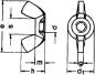Preview: Flügelmutter  M 8 DIN 315 A2 50 Stk.