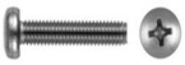 Linsenkopfschraube mit Kreuzschlitz 5 x 10 DIN 7985 A2 100 Stk.