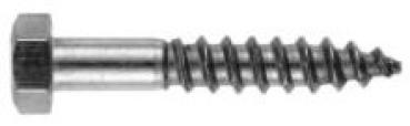 Sechskant Holzschraube DIN 571 10 x 140 Verzinkt 100 Stück
