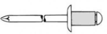 Preview: Blindnieten 4 x 6 mm  500 Stk.