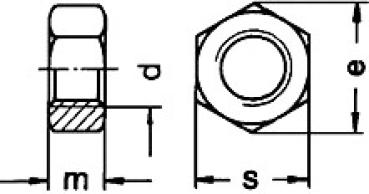 Mutter M 36 Galv.-Verzinkt G 8  1 Stk.