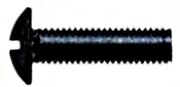 Becherschraube mit Schlitz  M 8 x 16   Edelstahl Schwarz  1 Stk.