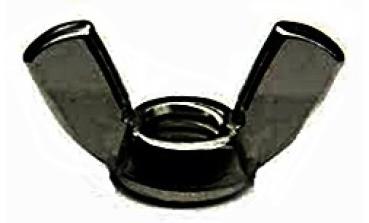 Flügelmuttern M 10 DIN 315 Edelstahl Schwarz 1 Stk.