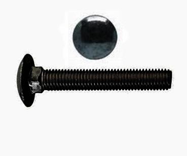 Schloßschrauben DIN 603  M 8 x 60   Edelstahl Schwarz  1 Stk.