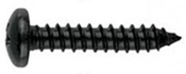 Blechschrauben DIN 7981 Edelstahl Schwarz Brüniert 4,8 x 16 A2 100 Stk.