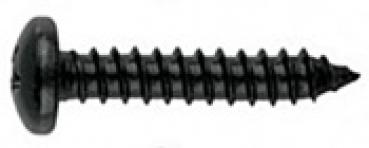 Blechschrauben DIN 7981 Edelstahl Schwarz Brüniert 4,2 x 13 A2 25 Stk.