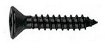Blechschrauben DIN 7982 Edelstahl Schwarz Brüniert 2,9 x 6,5 A2 50 Stk.