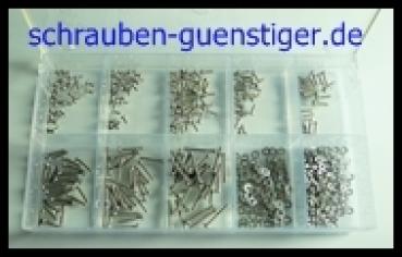 Sortiment-Senkkopfschrauben M3