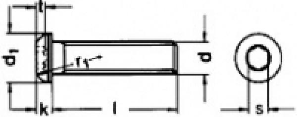 Linsenschrauben ISO 7380 mit Innensechskant 10 x 30 mm 100 Stk.