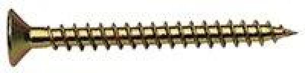 Spanplattenschraube-Senkkopf-Vollgewinde - Torx 3,5 x 20 mm  Verzinkt - 1000 Stk.