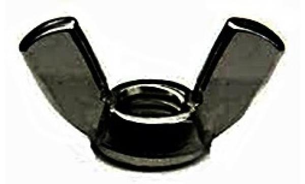 Flügelmuttern M 3 DIN 315  Edelstahl Schwarz  1 Stk.