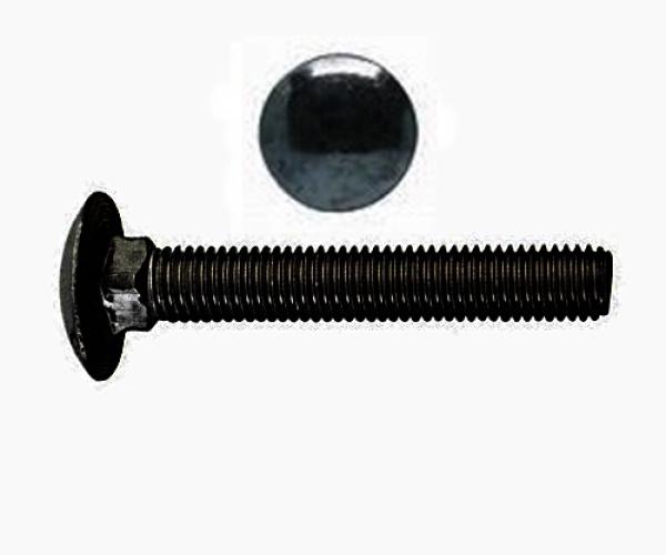 Schloßschrauben DIN 603  M 6 x 70   Edelstahl Schwarz  1 Stk.