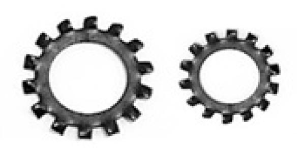 Zahnscheiben M 6 Form AZ DIN 6797 Edelstahl Schwarz  50 Stk.
