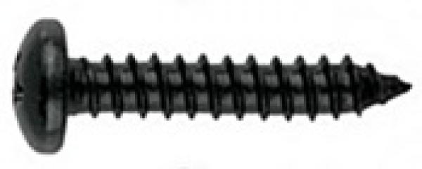 Blechschrauben DIN 7981 Edelstahl Schwarz Brüniert 3,5 x 13 A2 25 Stk.