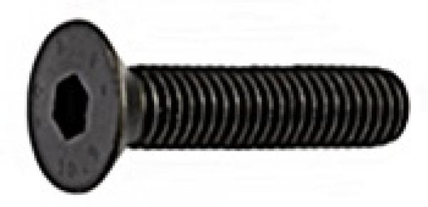 Senkschraube mit Innensechskant M 3 x 30 DIN 7991 Edelstahl Schwarz 100 Stk.