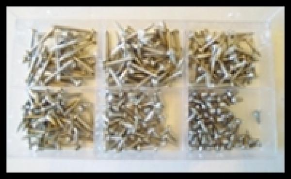 Blechschrauben-Sortiment DIN 7981 Linsenkopf 3,5 mm 280 Teile
