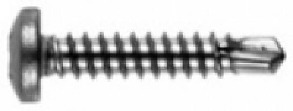 Bohrschrauben Linsenkopf  3,5 x 13 DIN 7504 A2  100 Stk.