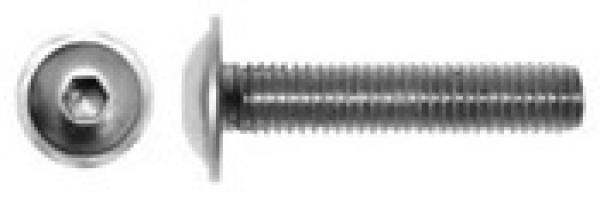 Linsenschrauben mit Flansch ISO 7380 5 x 30 A2 100 Stk.