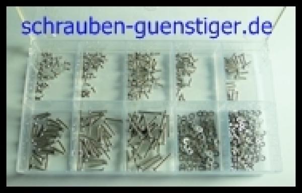 Sortiment-Senkkopfschrauben M3