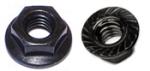 M 12 Mutter mit Flansch DIN 6923 Edelstahl Schwarz 5 Stück
