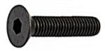 Senkschraube mit Innensechskant M 6 x 10  DIN 7991 Edelstahl Schwarz  100 Stk.