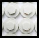 Abdeckkappen für Fassadenschrauben Hellelfenbein